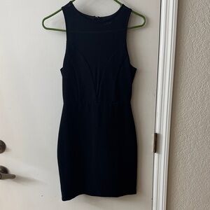 Lulu's Elegant Black Mini Dress